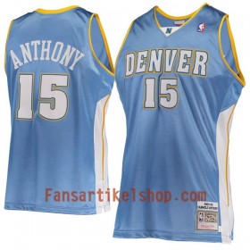 NBA Denver Nugget Trikot Carmelo Anthony 15 Hardwood Classics Blau Swingman - Herren